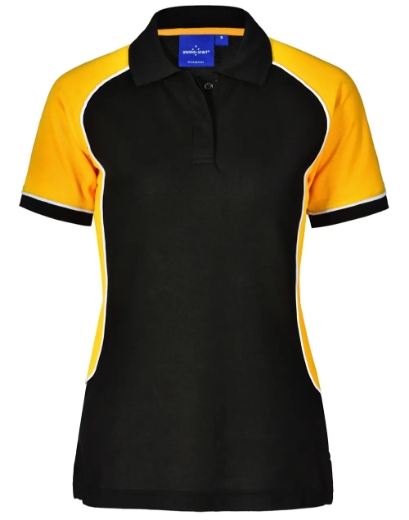 Picture of Winning Spirit, Ladies TrueDry Tri-colour S/S Pique Polo